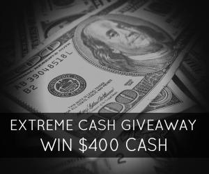 Extreme Cash Giveaway live till 2/11