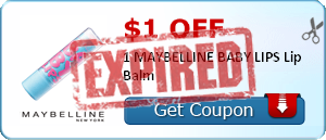 .99cents for Maybelline Baby Lips Lip Balm at Target