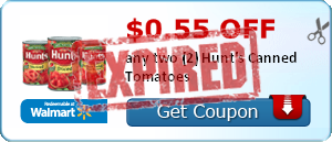 .71cents for Hunt's Canned Tomatoes