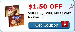 Get a BOX of Snickers Ice Cream bars for $0.49 