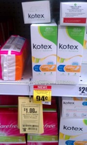 FREE Kotex Liners at HEB with Store coupon