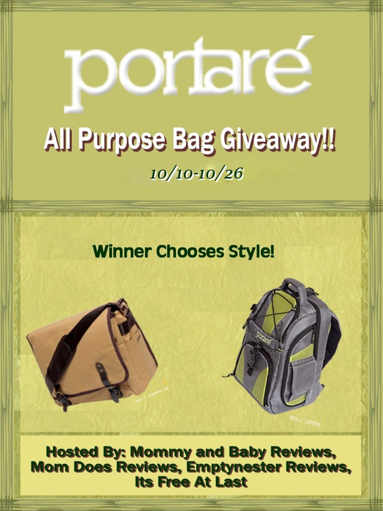 All Purpose Portare Bag Giveaway 