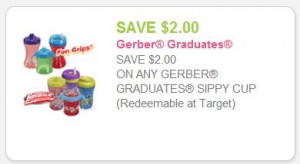.97cents for Gerber Graduates Sippy Cup