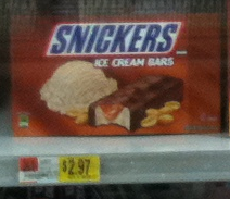 Snickers & Twix Ice Cream Bars Only $0.97 at Walmart!